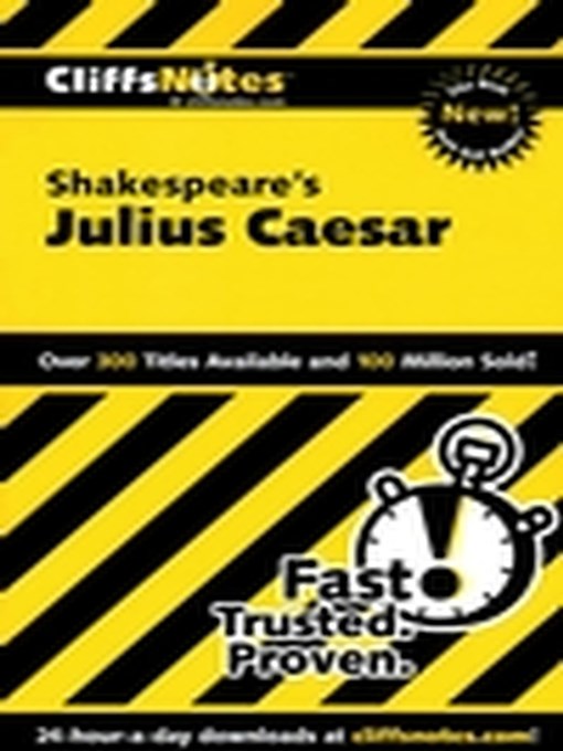 Title details for CliffsNotes on Shakespeare's Julius Caesar by James E Vickers - Available